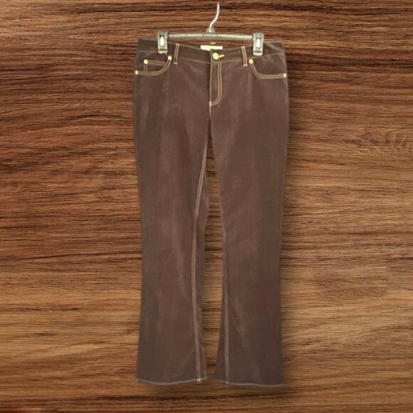Michael Kors Women’s Corduroy Fashion Pants Brown Size 10 - Picture 1 of 12